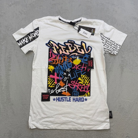 Switch Remarkable Other - Switch Remarkable Graphic T Shirt Mens Small White Graffiti Rebel Hustle Hard